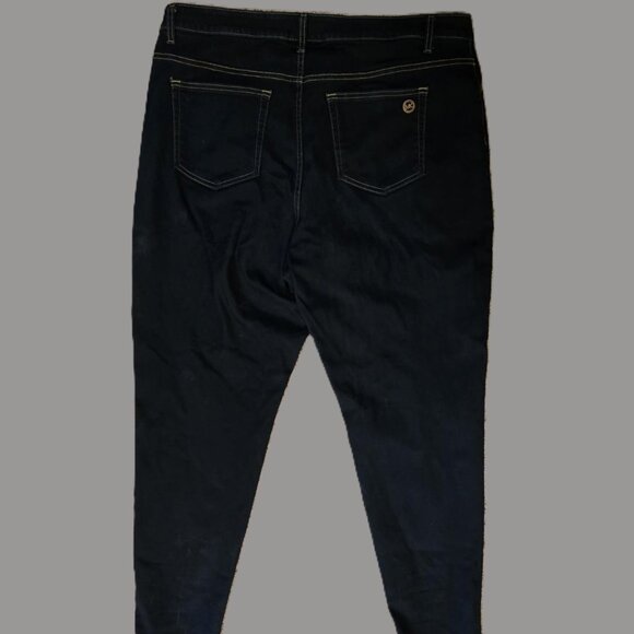 MICHAEL KORS Women's size 20W Plus Jeans IZZY SKINNY Stretch dark wash EUC - Picture 2 of 6